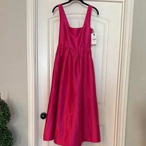 Tuckernuck Hot Pink Dupioni Esme Dress